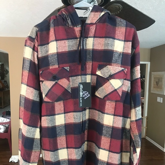 Molokai Hooded Flannel (new with tag) - Picture 1 of 2